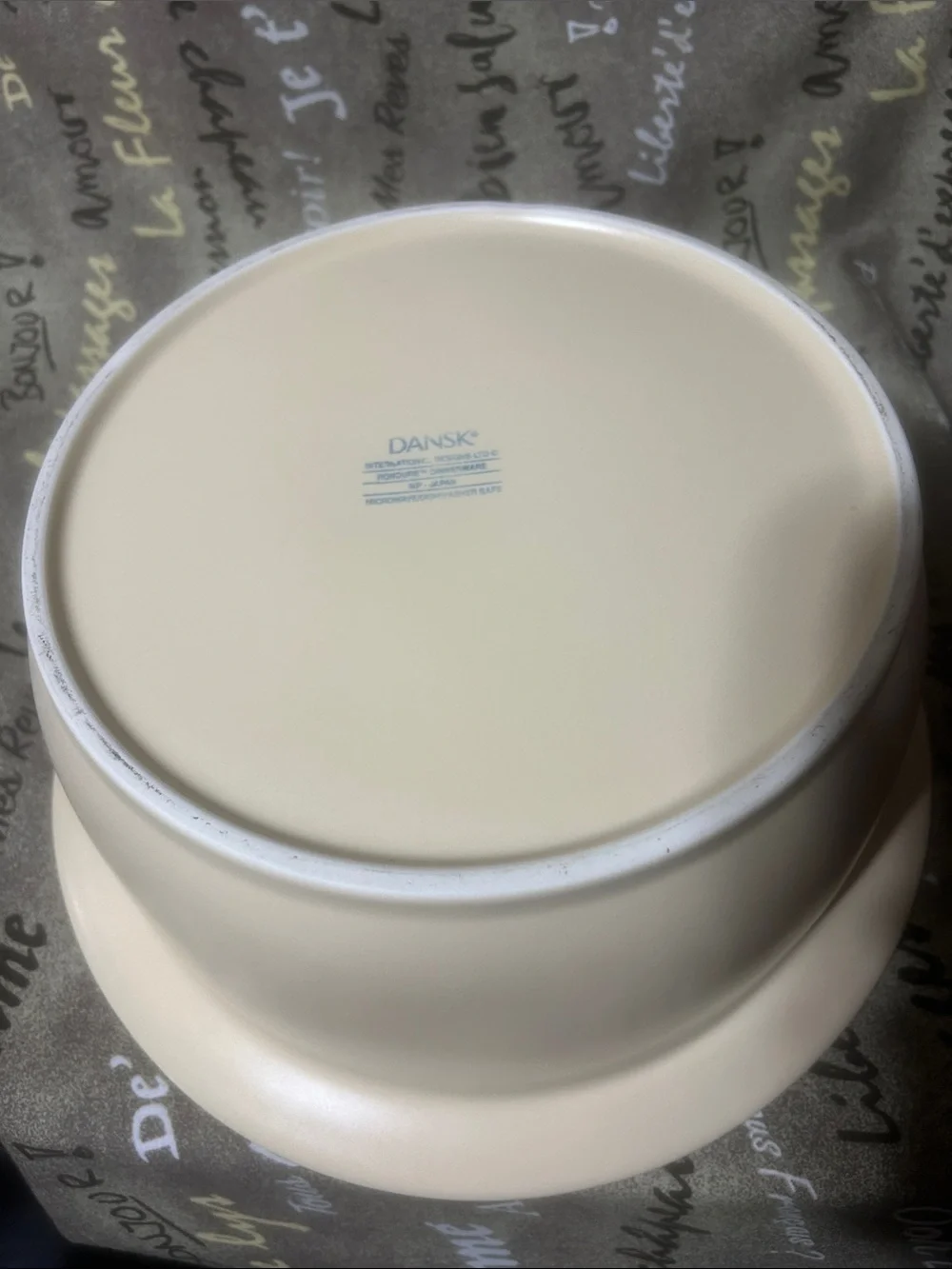 Dansk “Rondure” Cream Ceramic Covered Casserole Dish